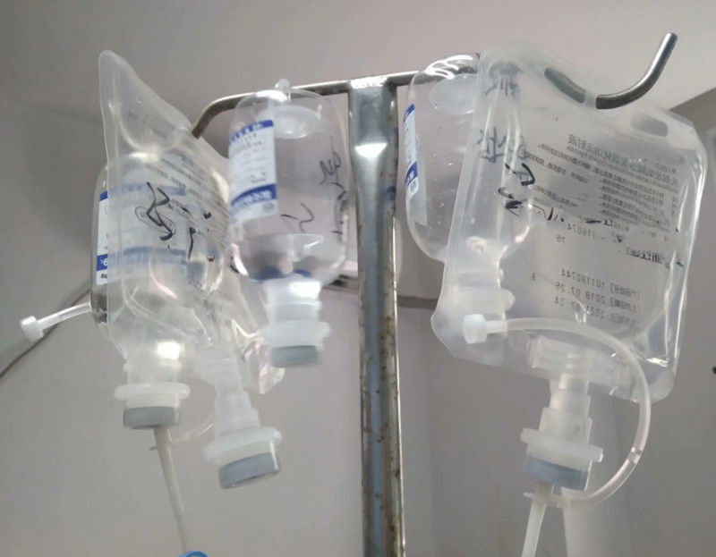 Laboratorium Rumah Sakit Hewan 100ml 250ml Single Port Non PVC Medical Infusion Bag IV Bag Solusi Cairan