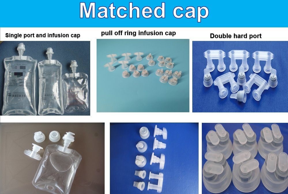 500 ml 1000 ml Natrium klorida infus kantong larutan garam normal Intravenous Single Port Non-PVC IV cairan kantong dengan Euro Cap