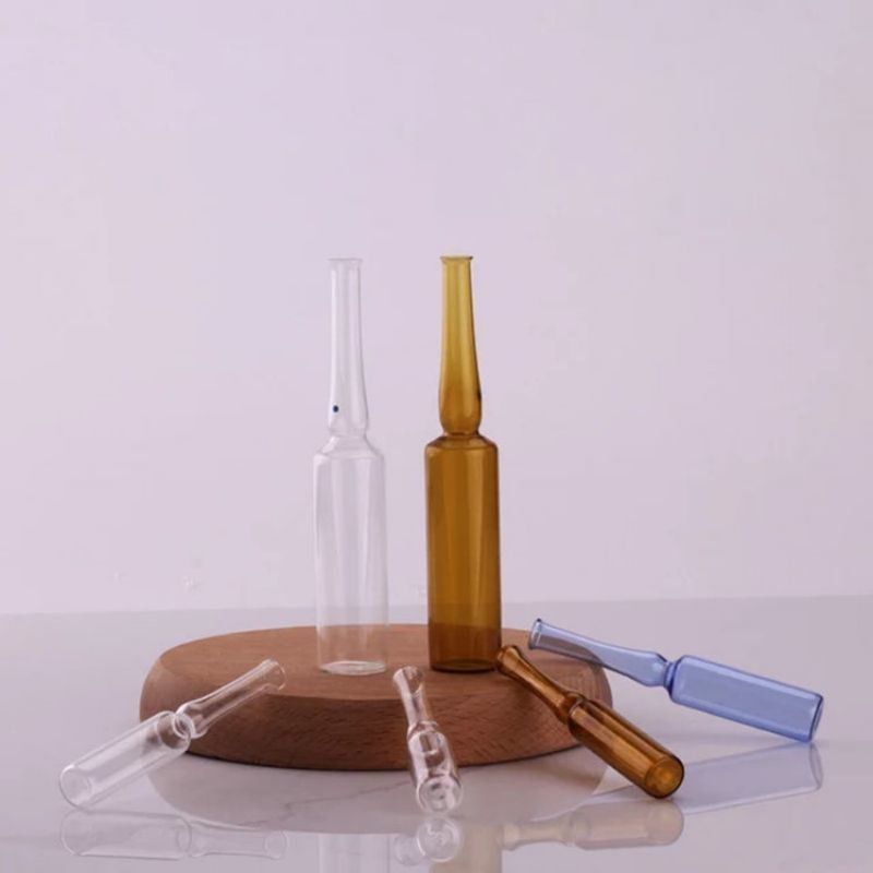 Farmasi 1ml 2ml 5ml 10ml ISO Formulir A B C D Ampul Kaca Medis Kosong Standar ISO untuk Obat Injeksi