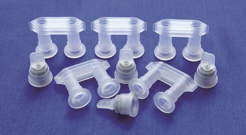 Double Foldable Single Valve Break Off Infusion Cap for Lvp PP Infusion Flask 30mm Euro Cap dengan Dua Kepala