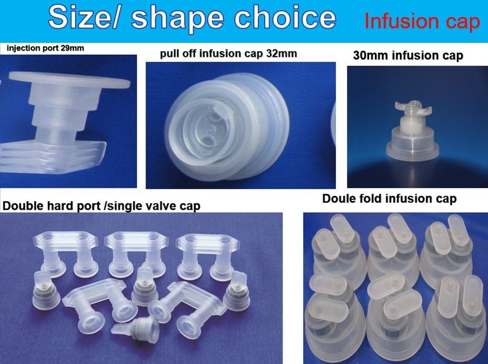 30mm 32mm Farmasi Euro Head Cap untuk ISBM PP Infusi Botol Farmasi PP Cap untuk IV Bag