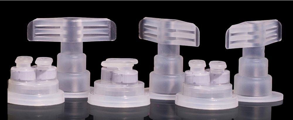 30mm 32mm Farmasi Euro Head Cap untuk ISBM PP Infusi Botol Farmasi PP Cap untuk IV Bag