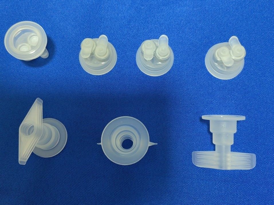 30mm 32mm 30mm Twin Flip Cap untuk kantong IV dan botol Cap infus sekali pakai untuk botol infus medis PP