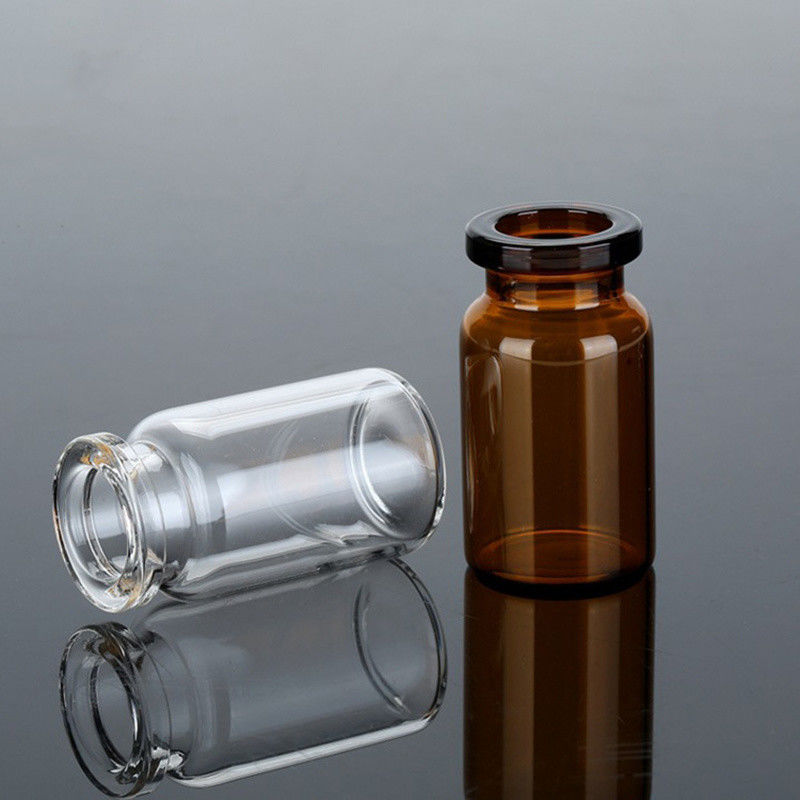 10ml 20ml Clear Amber Soda Lime Clean Washed Steril Depyrogenated Glass Injection Vials untuk Antibiotik