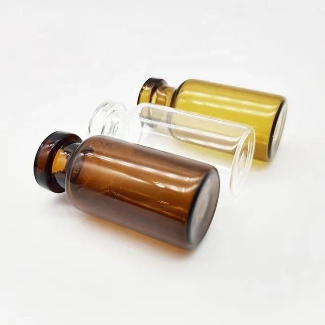 5ml 7ml 10ml Amber Terjelas Farmasi Amber Injeksi Tabung Vial Kaca Botol untuk Vaccacine