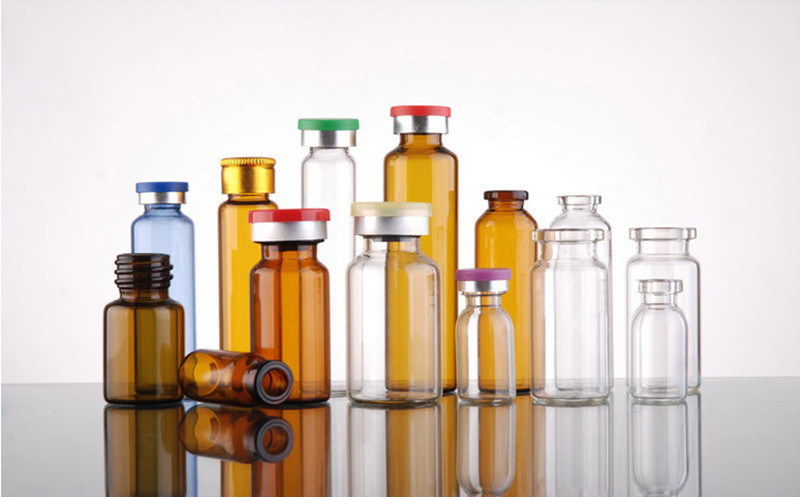 5ml 7ml 10ml Clear Amber Medicine Crimp Top Tubular Sterilize Botol Injeksi Kaca Vial dengan Tutup Karet