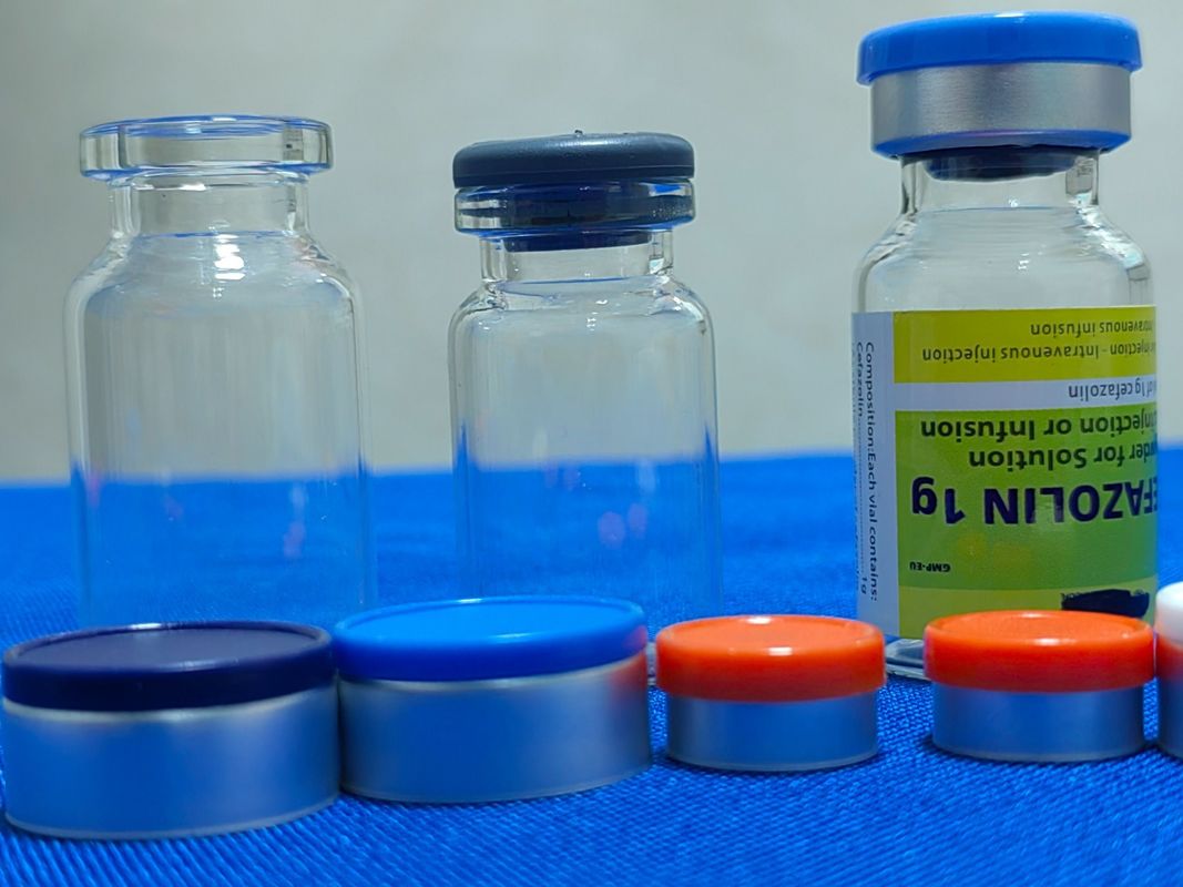5ml 7ml 10ml 20ml Obat kosmetik Borosicilate Tubular medis Injeksi Vial kaca dengan Tutup Aluminium Plastik