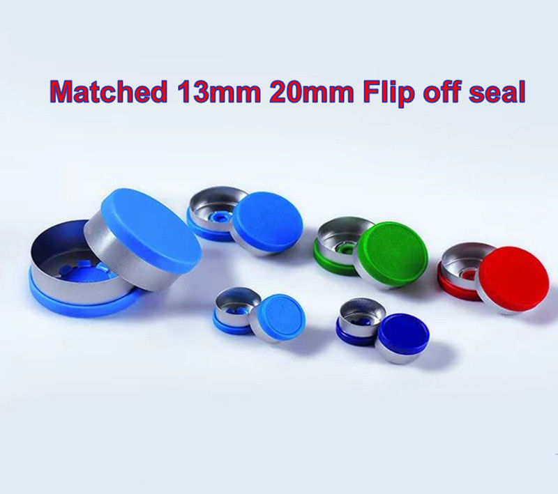 5ml 10ml 20ml Amber Clear Steril Injection Brown Empty Pharmaceutical Injection Glass Vials dengan Butyl Rubber Stopper