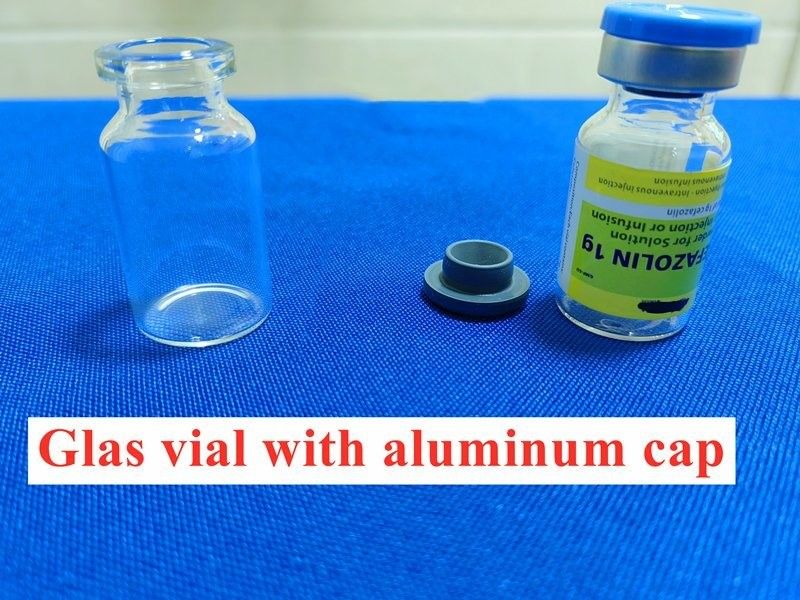 Borosilikat 18mm Vial Kaca Bening Dengan Tutup USP Tipe Vial Kaca Kosong