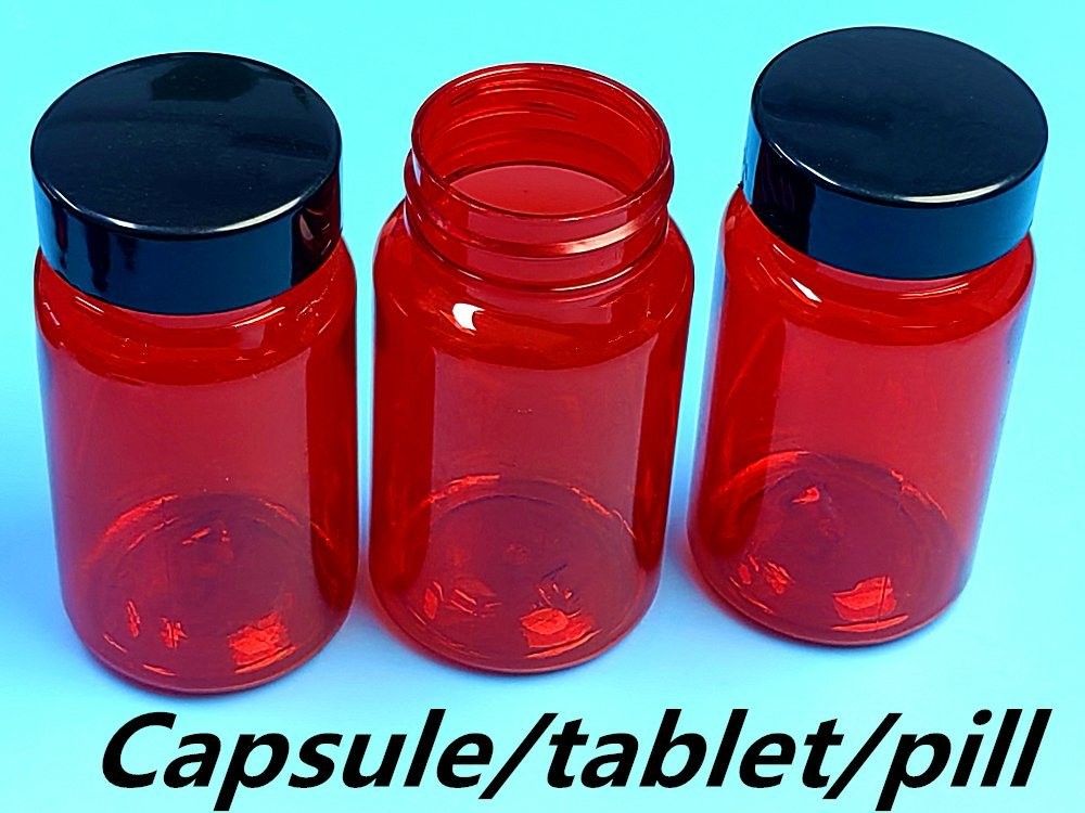 100cc 150cc PET Plastik Kapsul Botol Obat Pil Vitamin Tablet Botol Kontainer Plastik Pil Kapsul Botol
