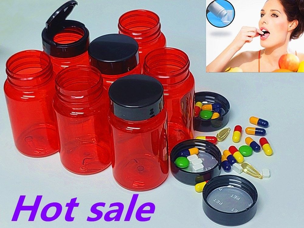 100ml 150ml PET Botol Farmasi Vitamin Kapsul Tablet Pil Suplemen Plastik Kapsul Obat Kesehatan Botol