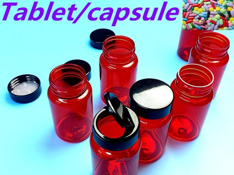 100ml 150ml PET Botol Farmasi Vitamin Kapsul Tablet Pil Suplemen Plastik Kapsul Obat Kesehatan Botol