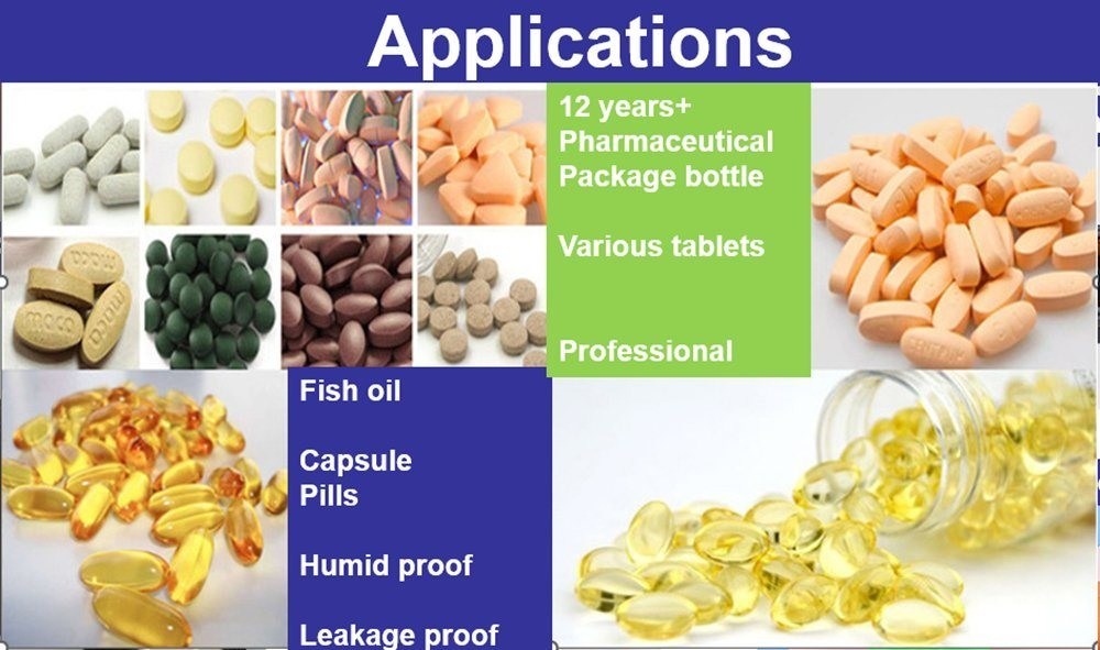 50ml 120ml 150ml Empty White HDPE Pill Container Obat Vitamin Kapsul pil Penyimpanan Obat plastik Botol HDPE M