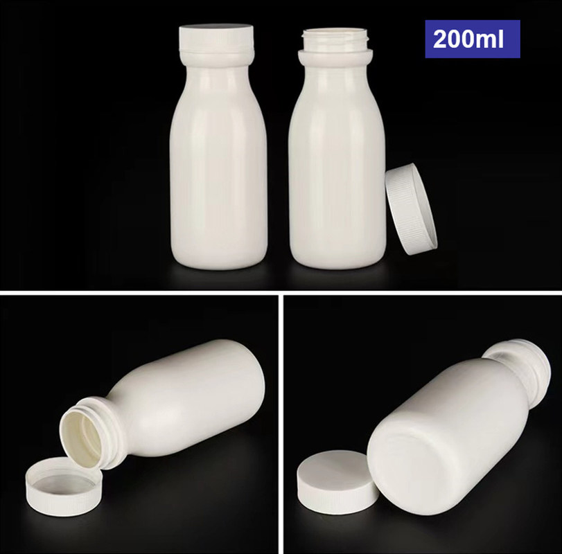 50ml 120ml 150ml Empty White HDPE Pill Container Obat Vitamin Kapsul pil Penyimpanan Obat plastik Botol HDPE M