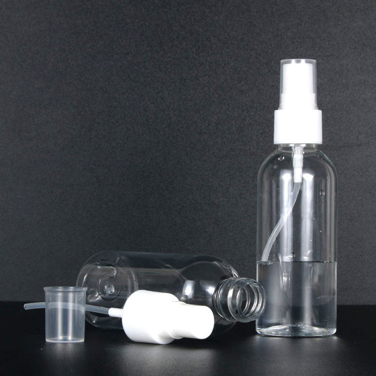 30ml 60ml 100ml isi ulang alkohol bening transparan Botol Semprot Plastik Kosong Botol Semprot PET Dengan Semprot Kabut halus