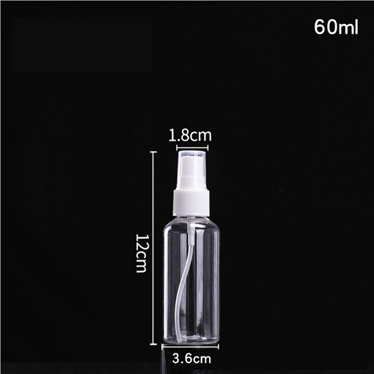 Diisi ulang kosong putih bening Murah kosong transparan 1 oz 50ml 100ml 120ml kosmetik PET botol semprotan kabut plastik