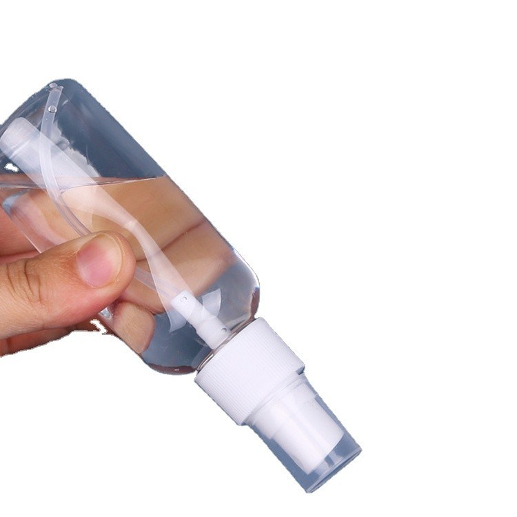 50ml 60ml 100ml PET plastik semprotan kabut halus parfum sanitizer alkohol botol plastik kosmetik portabel dengan semprotan