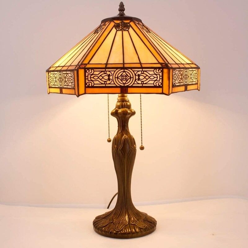 Hexagon 30cm 40cm Hotel Meja Mewah Lampu Bar Kamar Tidur Ruang Tidur Kamar Tidur Lampu Meja Berwarna Kaca LED buatan tangan