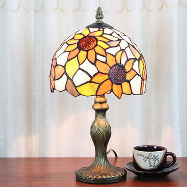 Restoran Kamar Tidur Kamar Kopi Meja Baca Kerajinan Tangan Dekorasi mosaik bunga Turki Lampu Meja Kaca Tinta