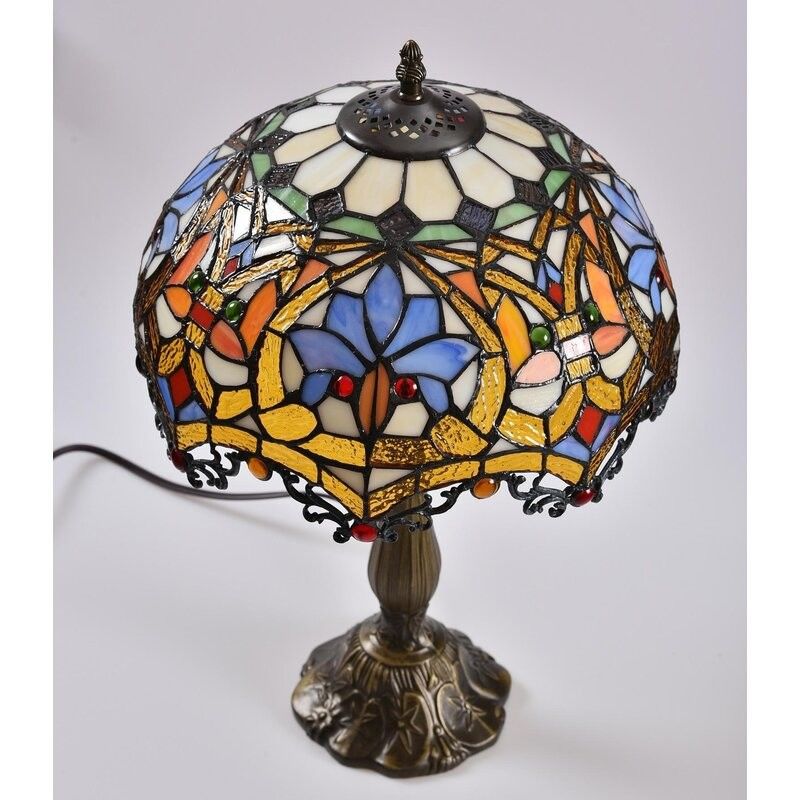 30cm 40cm Handmade Moon Shape Glass Lamp Meja Bacaan Cahaya Meja Kaca Mewah