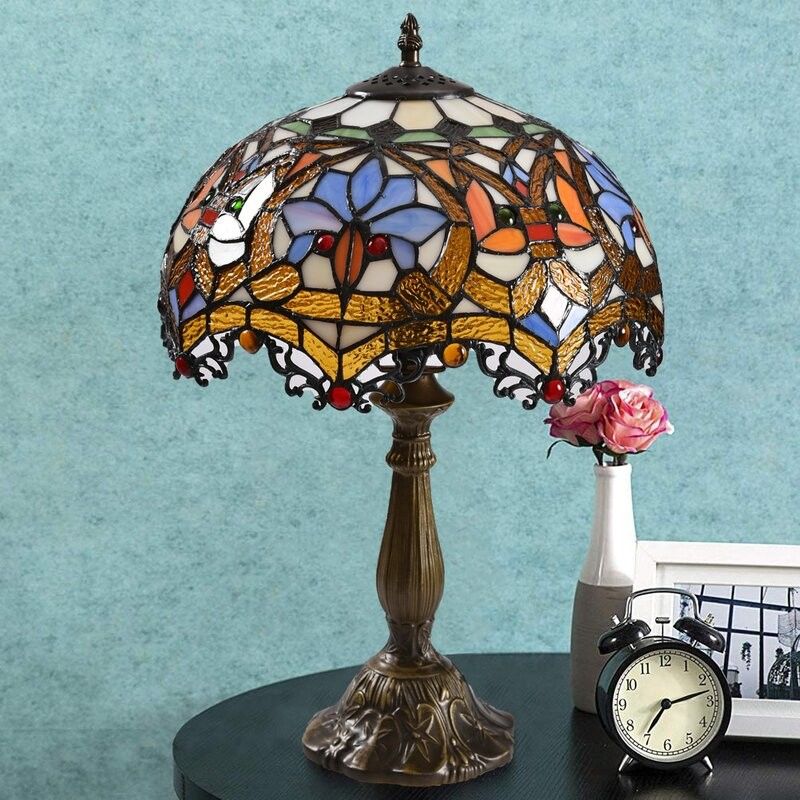 30cm 40cm Handmade Moon Shape Glass Lamp Meja Bacaan Cahaya Meja Kaca Mewah
