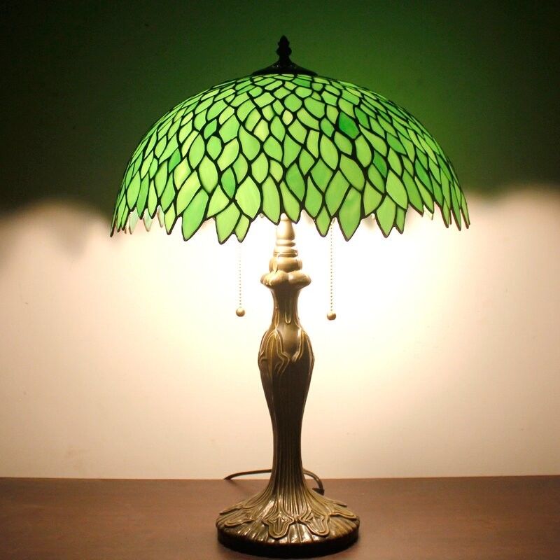 40cm 12 Inch Turki buatan tangan Mosaik antik dekoratif ruang tamu retro kamar tidur di samping hotel kaca patri lampu meja