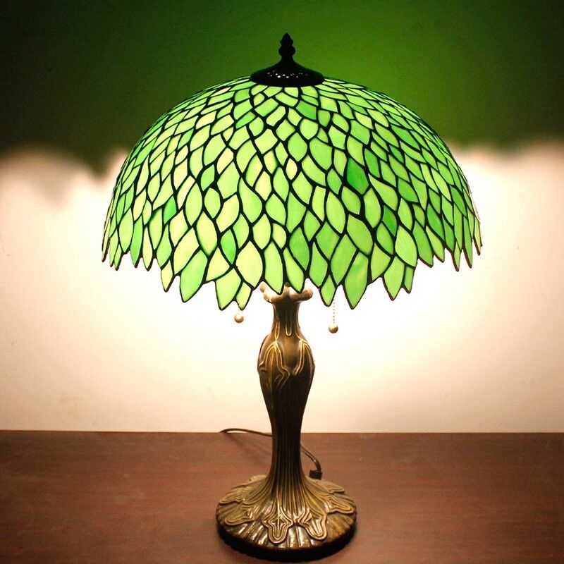 40cm 12 Inch Turki buatan tangan Mosaik antik dekoratif ruang tamu retro kamar tidur di samping hotel kaca patri lampu meja