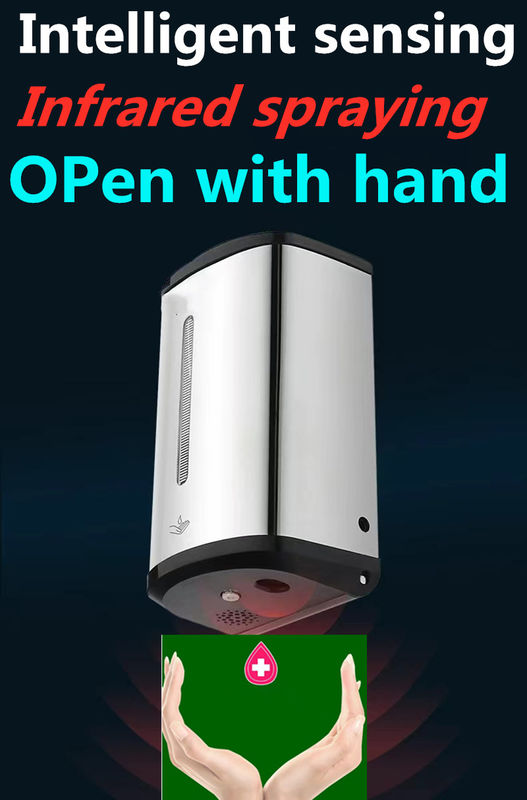 Sentuh Gratis Tembok Dipasang Pabrik Farmasi Kamar Bersih Dapur Dispenser Sabun Spray Alkohol Otomatis Sterilisator Tangan